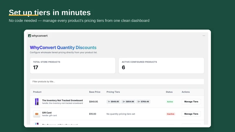 WhyConvert | Quantity Breaks