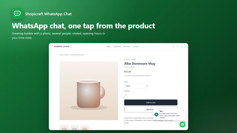 Shopicraft WhatsApp Chat