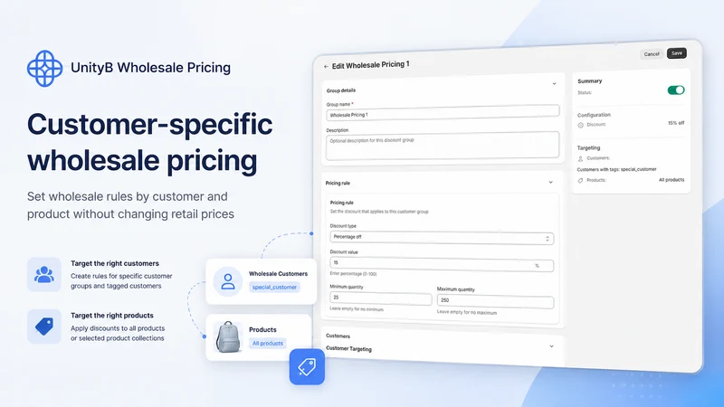 UnityB Wholesale Pricing