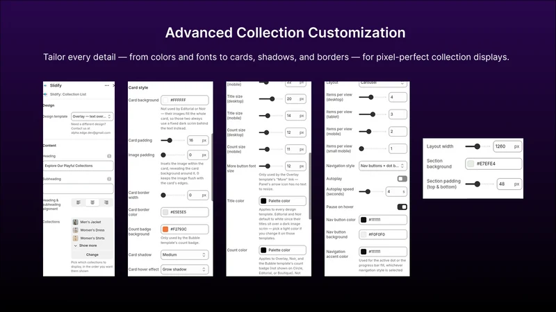 Slidify: Collection List