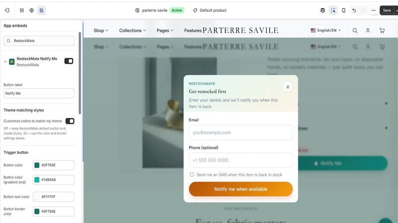 RestockMate ‑ Notify Me
