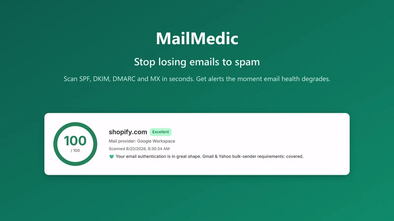 MailMedic ‑ Email Health