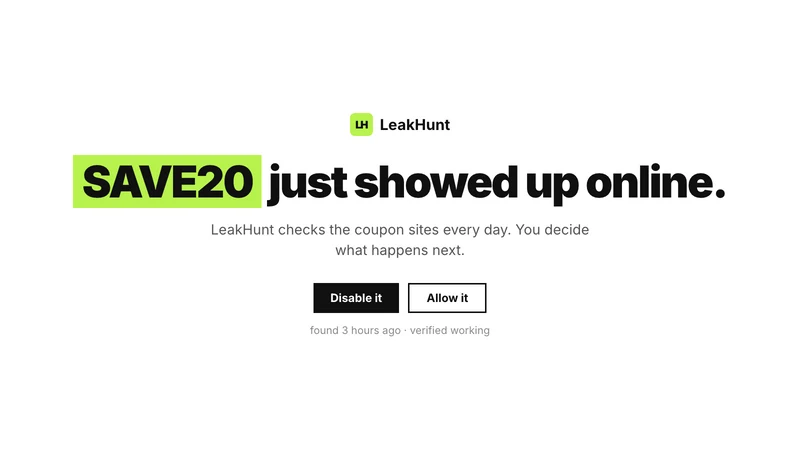 LeakHunt: Stop Discount Leaks