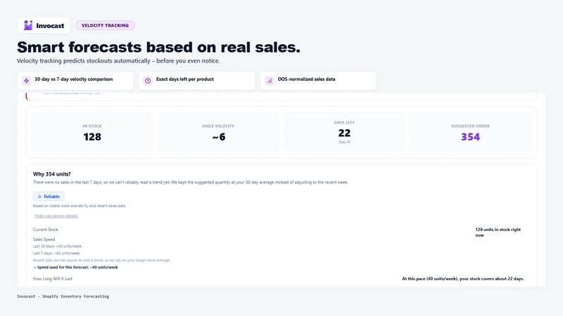 Invocast Inventory Forecasting
