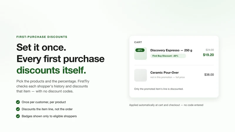 FirstTry: Product Trial Promos