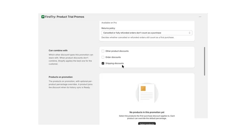 FirstTry: Product Trial Promos