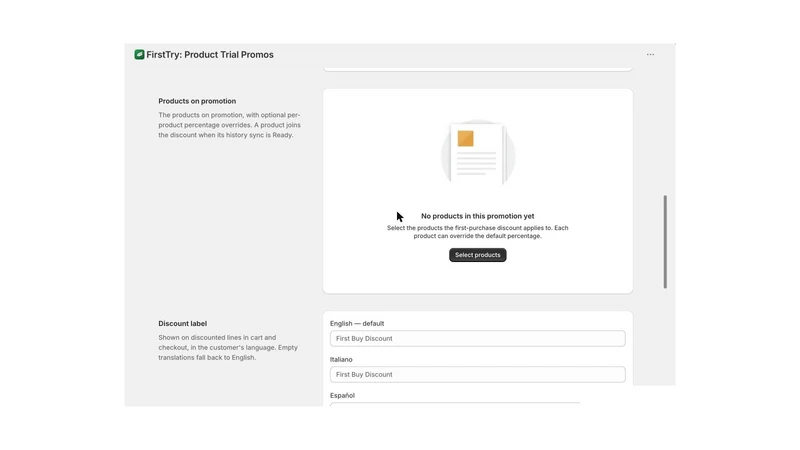FirstTry: Product Trial Promos