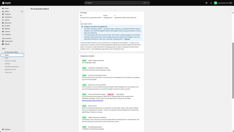 Kavero EU Guarantee & GARAN