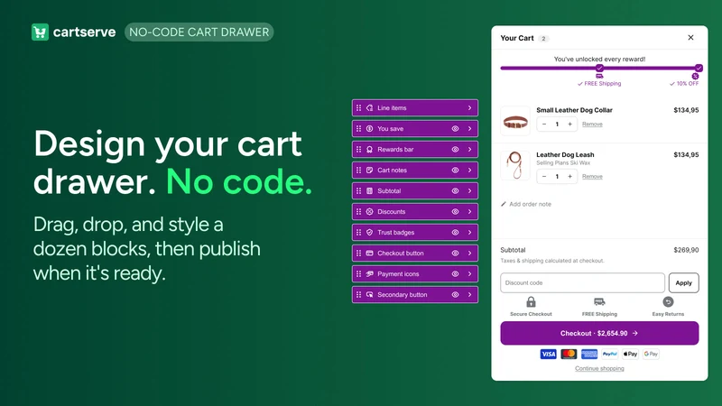 CartServe: Slide Cart Drawer