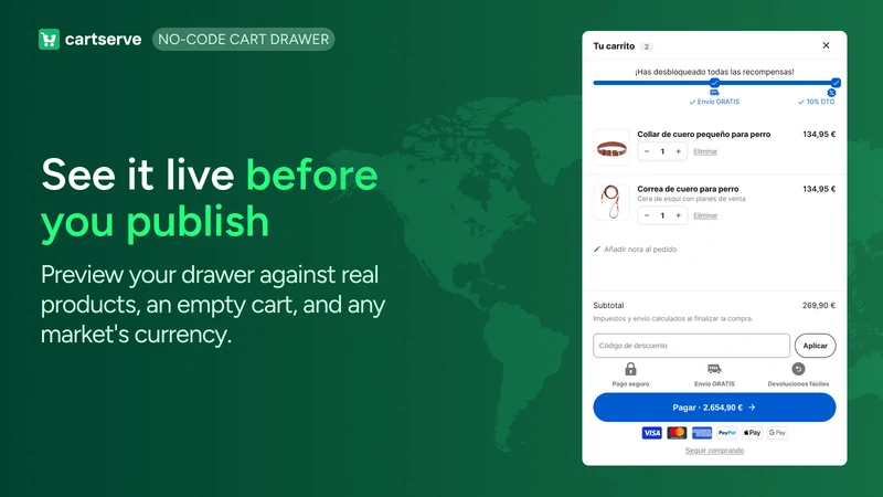 CartServe: Slide Cart Drawer