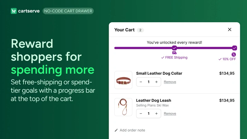 CartServe: Slide Cart Drawer