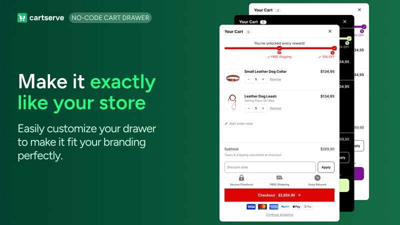 CartServe: Slide Cart Drawer