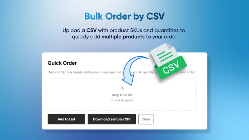 Bulkly: Quick Bulk Order