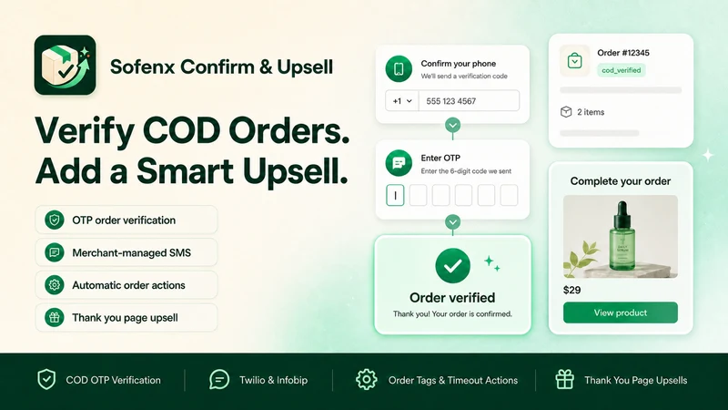 Sofenx Confirm & Upsell