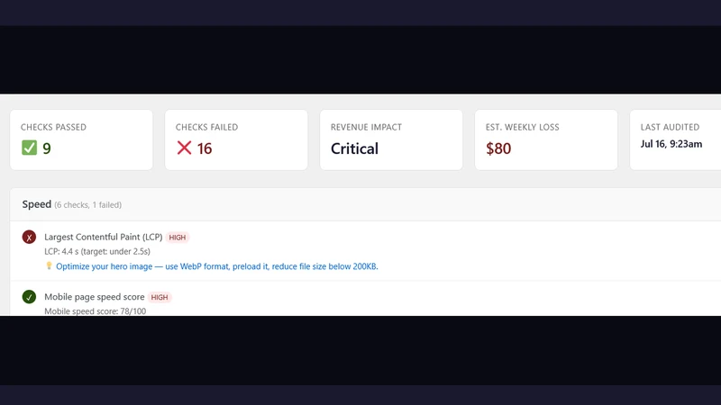 AuditIQ ‑ Store CRO Audit