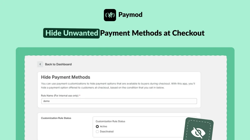 Paymod Checkout Payment Rule