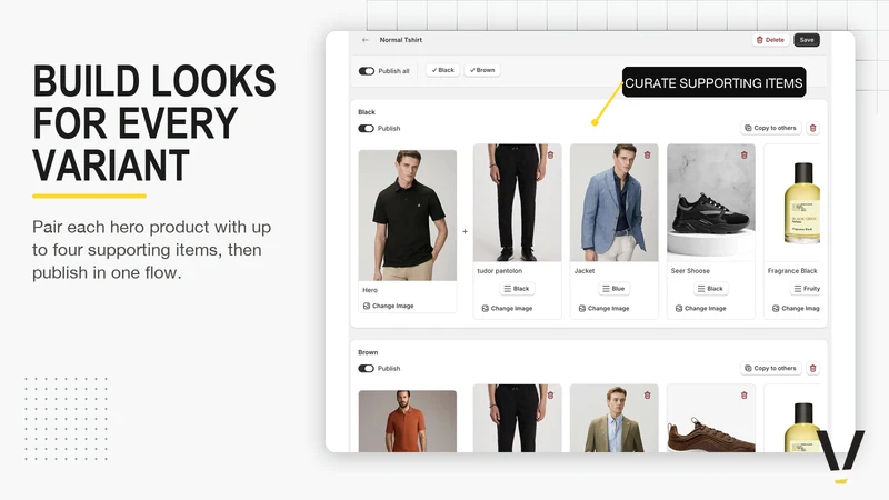 Vebigo Lookbook Upsell