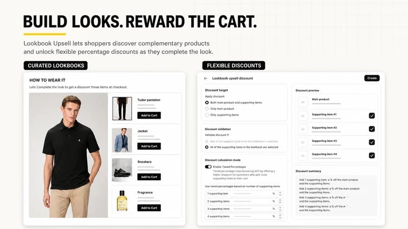 Vebigo Lookbook Upsell
