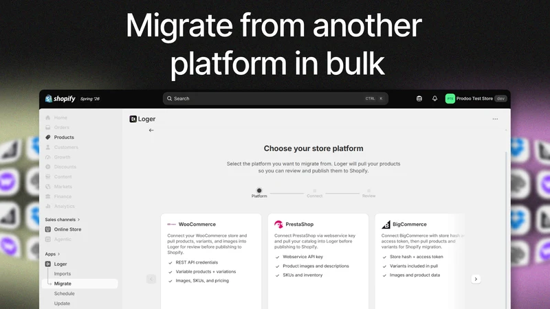 Loger – Product Automation