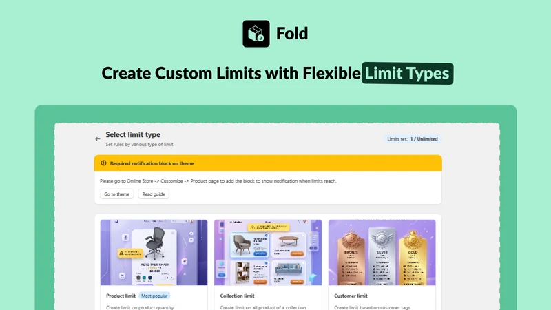 Fold ‑ Order Limits Quantity