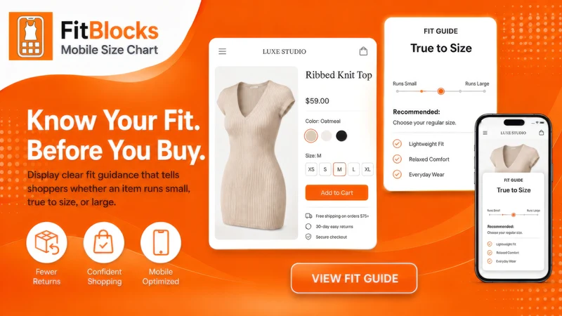FitBlocks: Mobile Size Chart