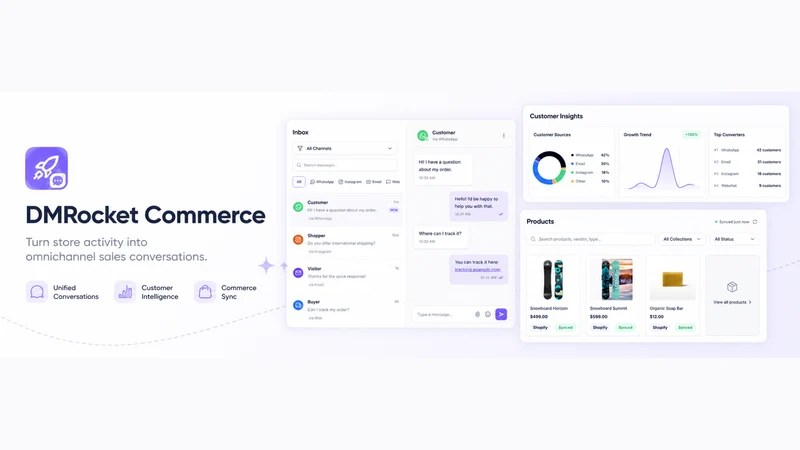 DMRocket: WhatsApp & Email