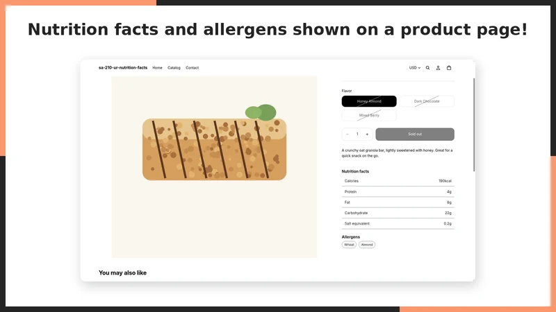 UR: Allergen & Nutrition Facts