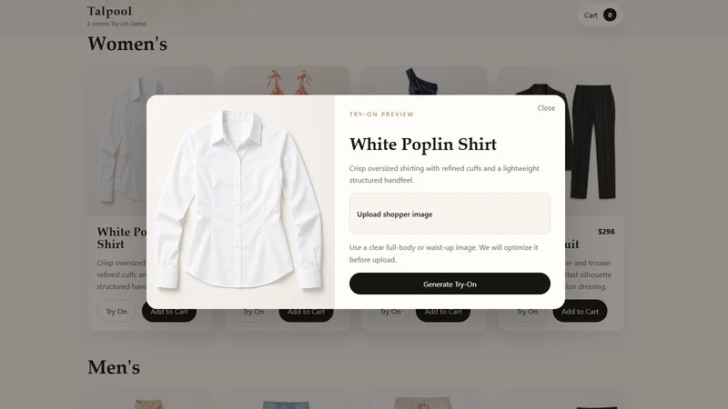 Talpool AI Try‑On