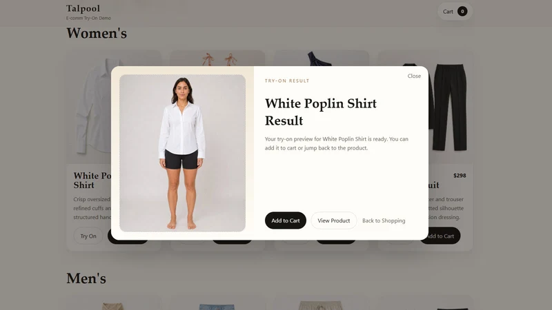 Talpool AI Try‑On