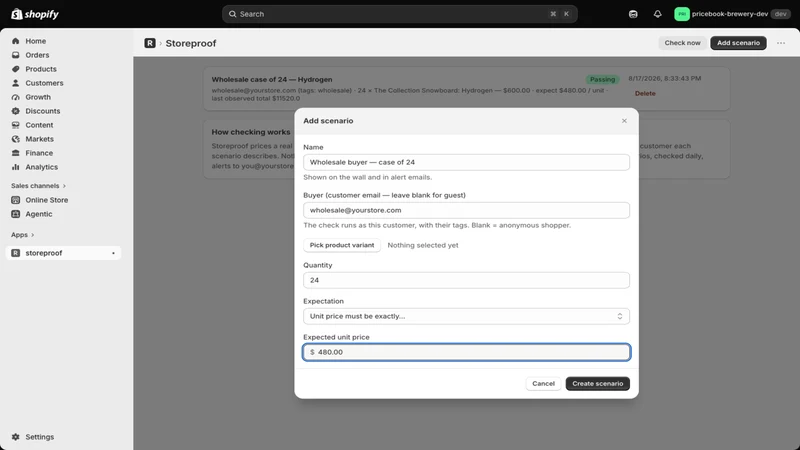 Storeproof: Daily Price Checks