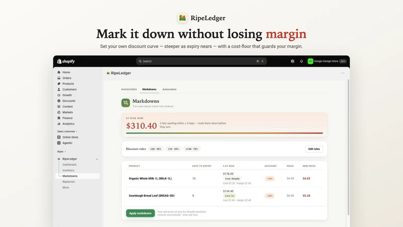 RipeLedger: Expiry & FEFO