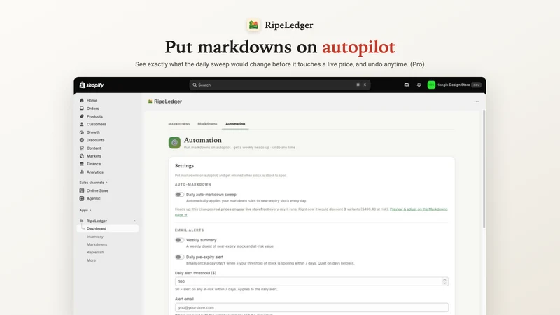 RipeLedger: Expiry & FEFO