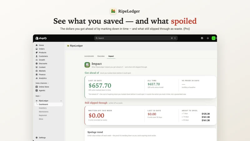 RipeLedger: Expiry & FEFO