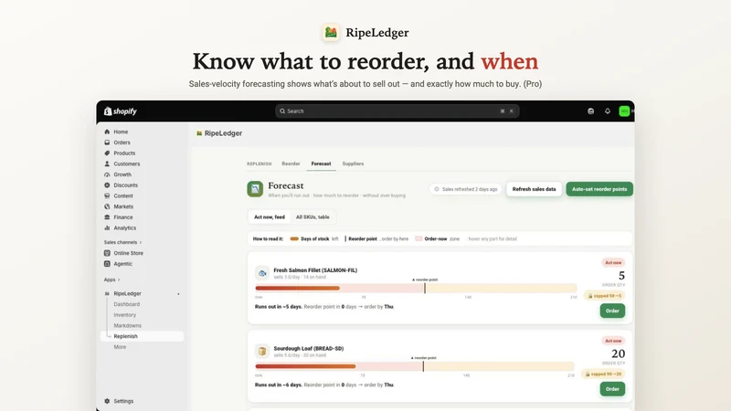 RipeLedger: Expiry & FEFO