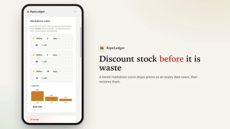 RipeLedger: Expiry & FEFO