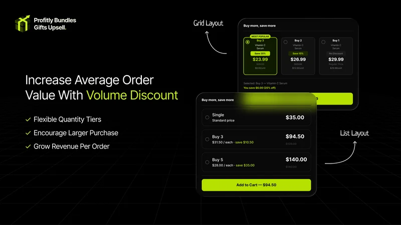 Profitly Bundles & Upsells