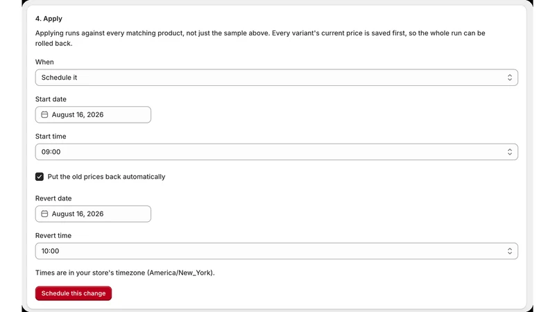 PriceSafe Bulk Price Editor