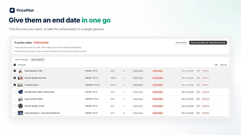 PricePilot: Sale Scheduler
