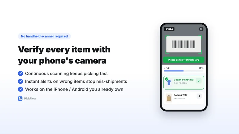 PickFlow | Barcode Pick List