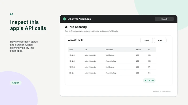 Otheriver Audit Logs