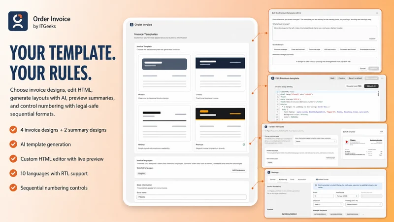 AE: B2B & B2C Order Invoices