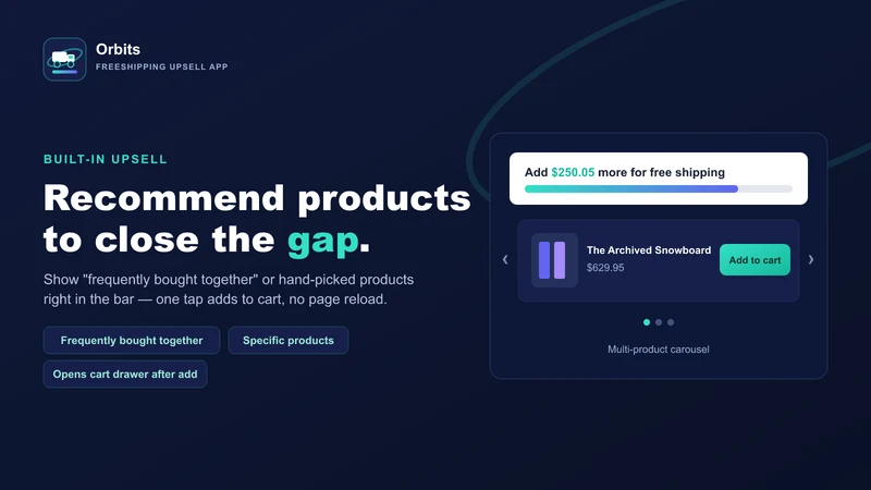 Orbits FreeShipping Upsell App