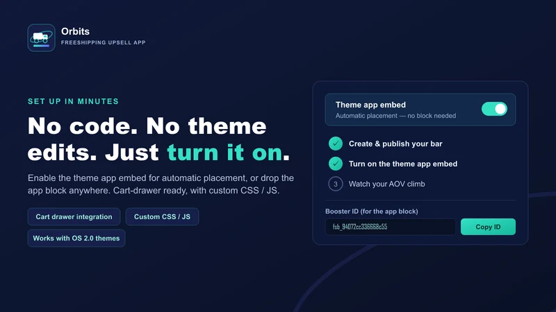 Orbits FreeShipping Upsell App