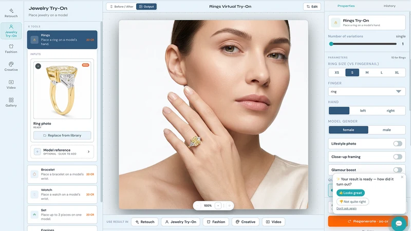 NeuroViz Jewelry AI Retouching