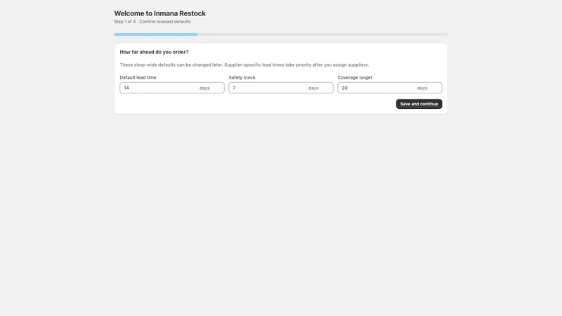 Inmana Restock