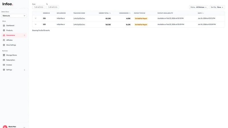 Infee Tracking app