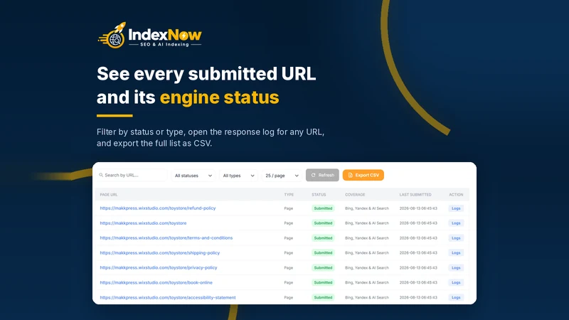 IndexNow | SEO & AI Indexing