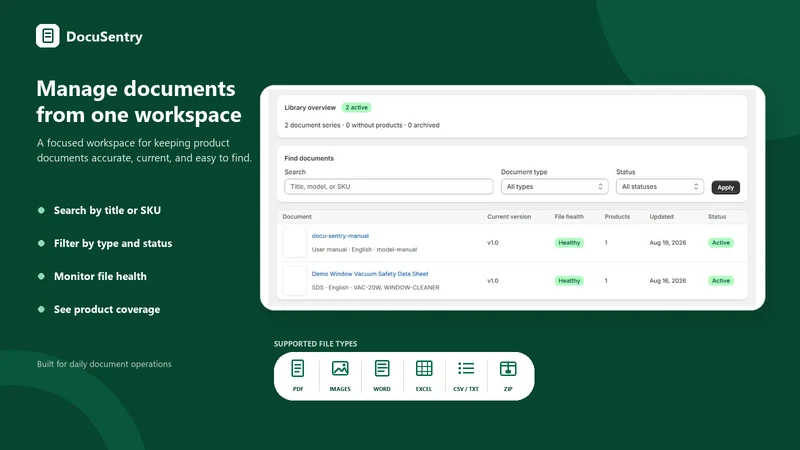 DocuSentry: Product Docs