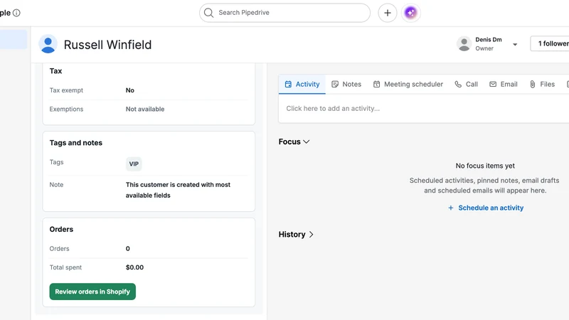 Pipedrive connector