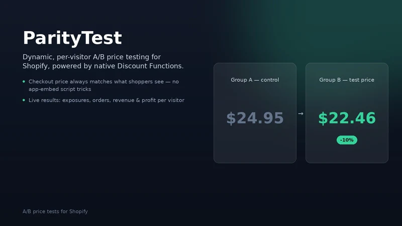 ParityTest: Price A/B Testing